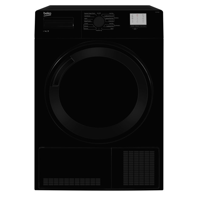 Beko DTGC7000B 7kg Freestanding Condenser Tumble Dryer - Black