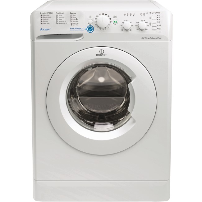 GRADE A3 - Indesit BWSC61252W Innex 6kg 1200rpm  Freestanding Washing Machine - White