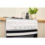 Indesit 50cm Gas Cooker with Lid - White