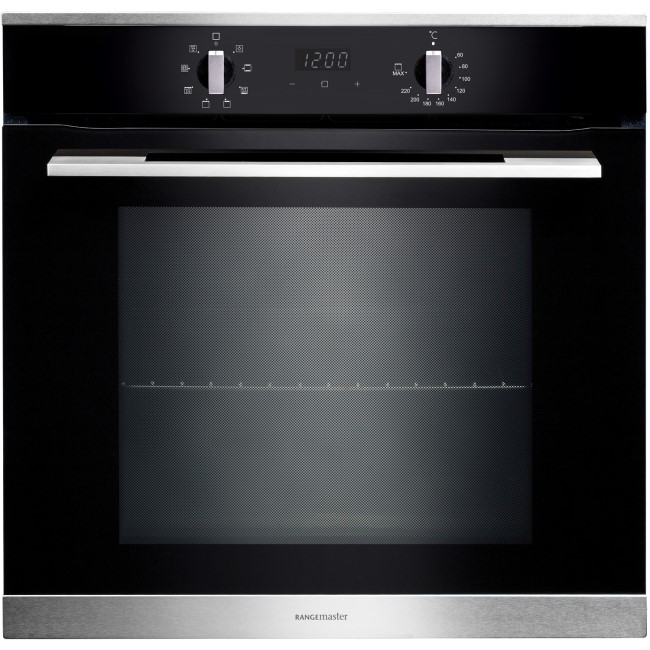 Rangemaster RMB608BLSS 60cm Built-in 8 Function Electric Single Oven