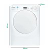 Candy CSV9LF-80 9kg Freestanding Vented Tumble Dryer - White