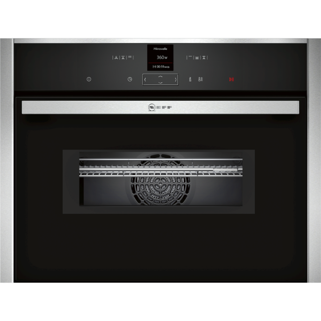 Neff N70 45L Built In Combination Microwave Oven - Stainless Steel