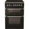 Indesit ID60C2KS 60cm Double Oven Electric Cooker - Black