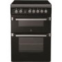 Indesit ID60C2K 60cm Double Oven Electric Cooker With Ceramic Hob - Black