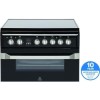 Indesit ID60C2KS 60cm Double Oven Electric Cooker - Black