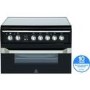 Indesit ID60C2K 60cm Double Oven Electric Cooker With Ceramic Hob - Black