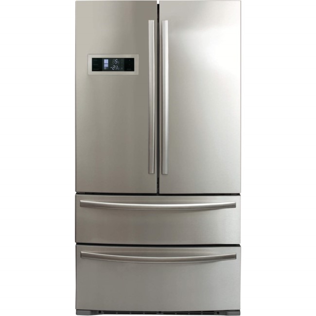 GRADE A3 - CDA PC87SC American Style Two Door Two Drawer Freestanding Fridge Freezer - Stainless Steel Colour