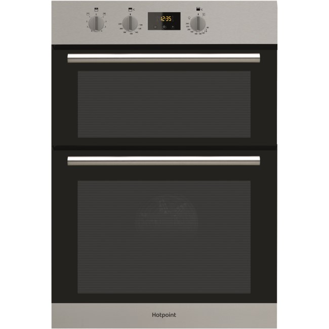 GRADE A2 - GRADE A1 - Hotpoint DD2540IX Newstyle Electric Built-in Double Oven Stainless Steel