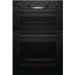Refurbished Bosch Serie 4 MBS533BB0B Multifunction 60cm Double Built In Electric Oven With Catalytic Cleaning Black