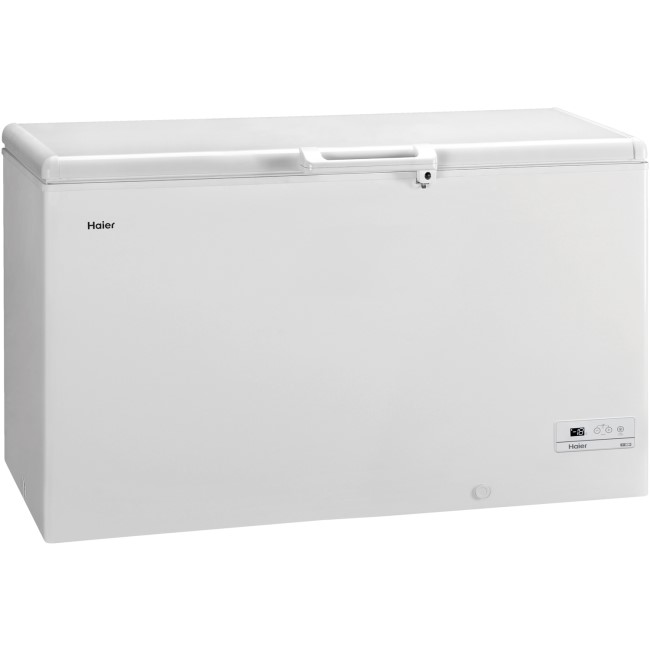 Haier HCE429R 141cm Wide 429L Chest Freezer With Fast Freeze - White