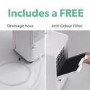 GRADE A3 - electriQ 10 litre Laundry Dehumidifier with Air Purifier - Best Seller