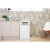 Indesit Push&amp;Go 10 Place Settings Freestanding Slimline Dishwasher - White