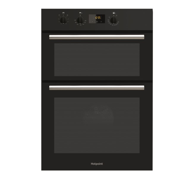 GRADE A1 - Hotpoint DD2540BL Newstyle Electric Built-in Double Oven Black