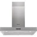 PHBS67FLLIX Hotpoint 60cm Slimline Chimney Cooker Hood - Stainless Steel