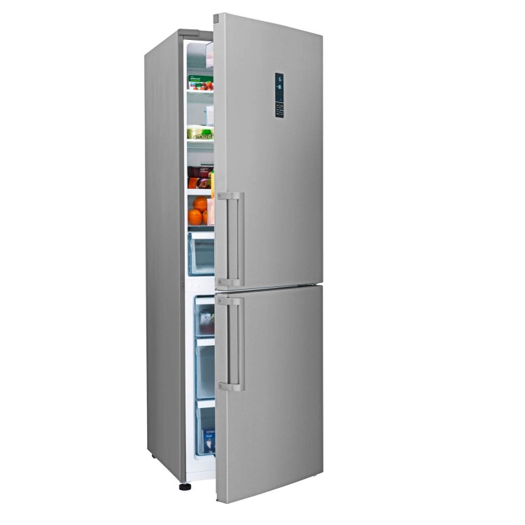 Hisense RB403N4AC2 Freestanding Fridge Freezer Stainless Steel