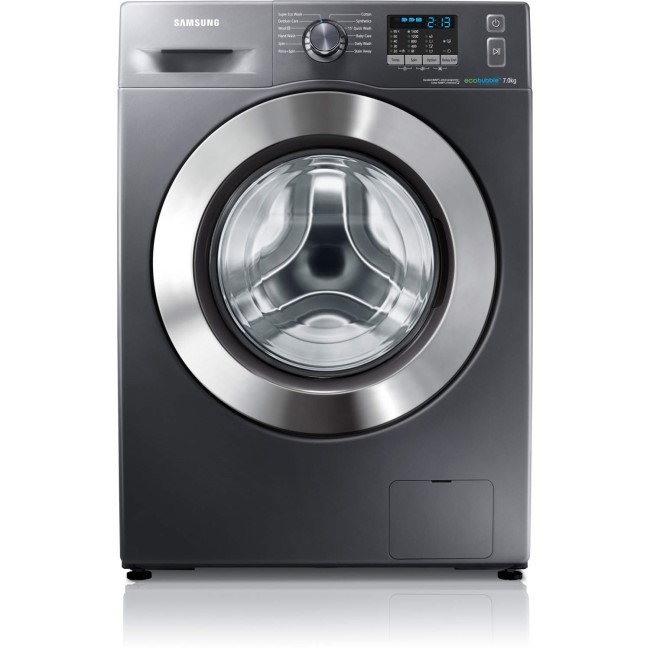 GRADE A2 - Samsung WF70F5E2W4X EcoBubble 7kg 1400rpm Freestanding Washing Machine Graphite Grey