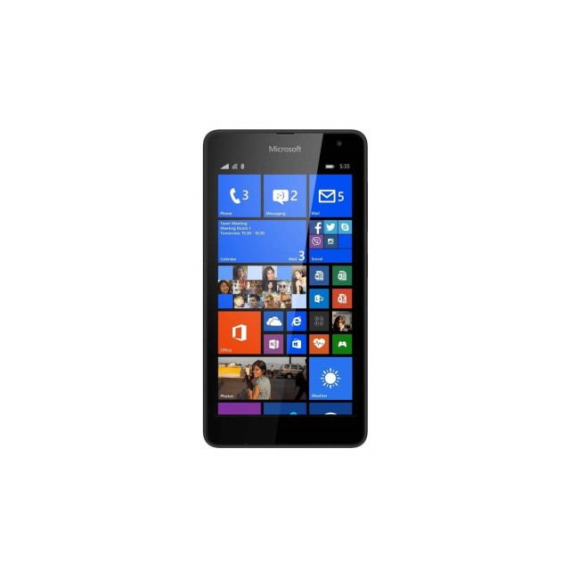Microsoft Lumia 535 Black 5" 8GB 3G Unlocked & SIM Free