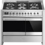 Smeg Opera 100cm Dual Fuel Range Cooker with Pyrolytic Function - Stainless Steel
