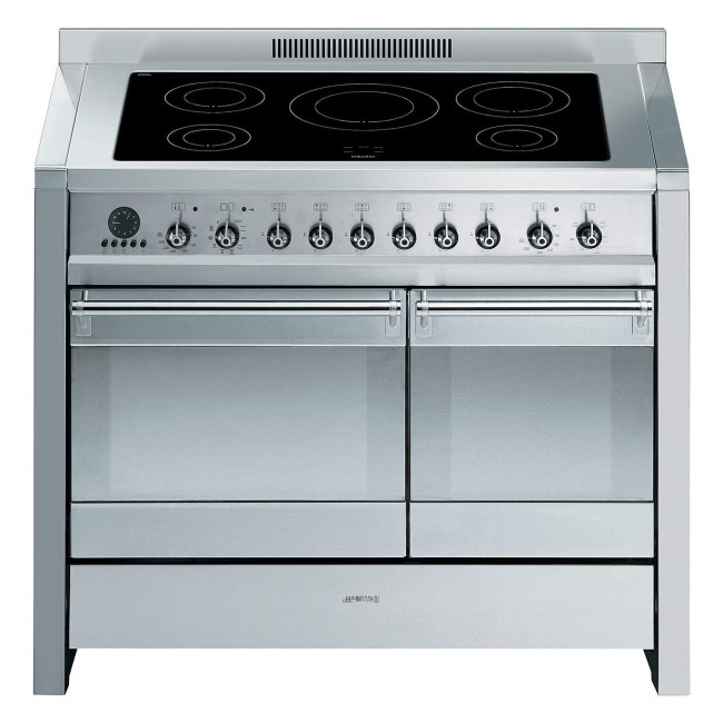 Smeg A2PYID-8 Opera Stainless Steel 100cm Electric Range Cooker with Induction Hob & Multifunction Pyrolytic Oven