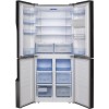 GRADE A2 - Hisense RQ560N4WC1 50/50 Four Door American Fridge Freezer With Non Plumbed Water Dispenser - Stainless Steel Look