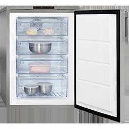 AEG A81000TNX1 Freestanding Under Counter Freezer Silver With Stainless Steel Door