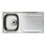 Astracast AE10XXHOMESK Aegean Single Bowl Reversible Drainer Satin Polish Stainless Steel Sink Only