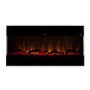 Black Wall Mounted Electric Fireplace with Open Front 60 Inch -  AmberGlo