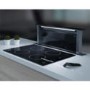 Elica ANDANTE_BL Andante Stainless Steel and Black Glass 90cm Wide Downdraft Extractor