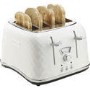 Delonghi CTJ4003.W Brillante Four Slice Toaster - White