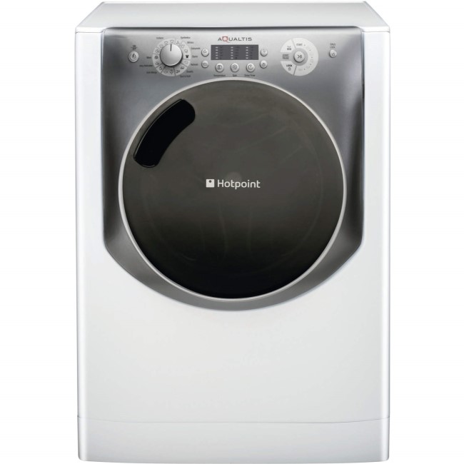 Hotpoint AQ113L297E Aqualtis Steam 11kg 1200rpm Freestanding Washing Machine in White and Tungsten
