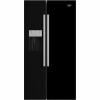 GRADE A1 - Beko ASN541B Black American Fridge Freezer With Non-plumbed Ice And Water Dispenser