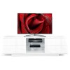 GRADE A2 - Light cosmetic damage - MDA Designs Avitus TV Cabinet in White High Gloss - up to 65 inch