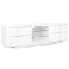 Ex Display - MDA Designs Avitus TV Cabinet in White High Gloss - up to 65 inch