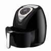 GRADE A2 - electriQ 3.2L Low Fat Healthy Air Fryer 1400w with Digital Controls and Divider