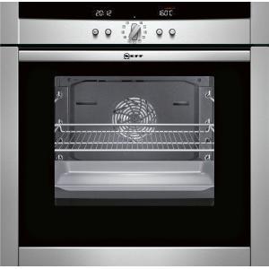 Neff B45E74N3GB Electric Built-in Single Oven - Stainless Steel with Slide & Hide Door