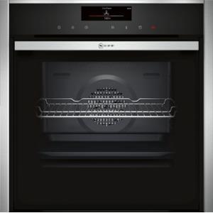 NEFF B48FT38N0B 13 Function Built-in Single Steam Oven WIth Touch Control Stainless Steel