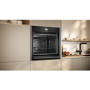 Neff N90 Slide & Hide Single Oven with Steam Function - Graphite Grey