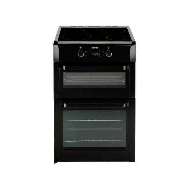 Beko BDVI668K 60cm Double Oven Electric Cooker With Induction Hob Black