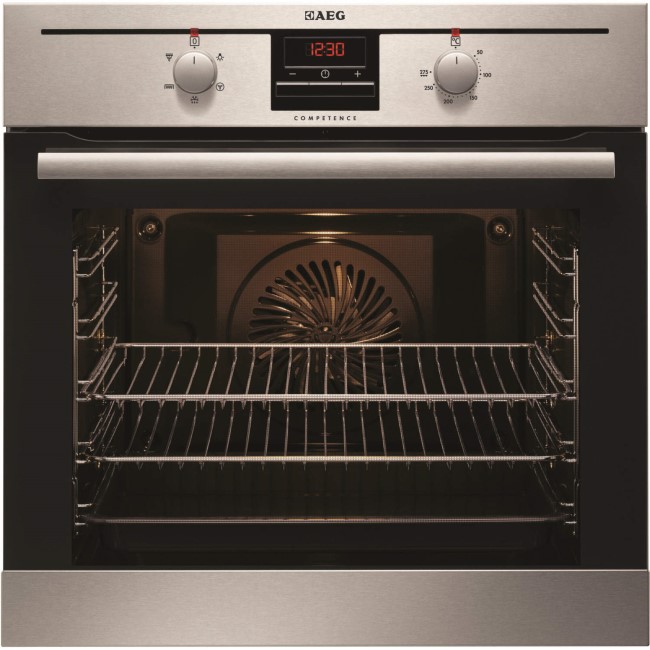 GRADE A1 - As new but box opened - AEG BE2003021M Electric Built-in Single Oven In Stainless Steel With Antifingerprint Coating