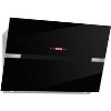 Baumatic BES900BGL Angled Stainless Steel And Black Glass 90cm Wide Cooker Hood