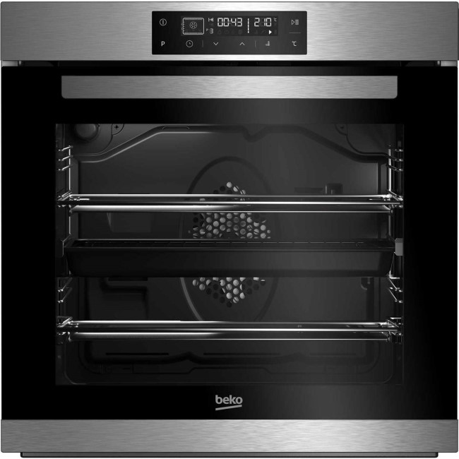 BEKO BIM32400XP 14 Function Electric Built-in Single Oven With Self-cleaning And LED Programmer Stai