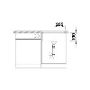 Single Bowl Anthracite Composite Kitchen Sink - Blanco Subline 500-U 
