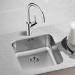 Box Opened Blanco Supra 450-U Single Bowl Undermount Chrome Stainless Steel Kitchen Sink
