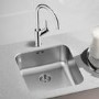 Box Opened Blanco Supra 450-U Single Bowl Undermount Chrome Stainless Steel Kitchen Sink