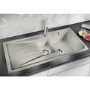 1.5 Bowl Cream Composite Kitchen Sink with Reversible Drainer - Blanco Sona 6S Silg Pdii