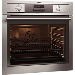 AEG BP5304001M Pyroluxe Plus Multifunction Electric Built In Single Oven in Stainless Steel