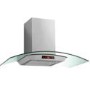 Baumatic BTC9750GL 90cm Touch Control Chimney Cooker Hood Stainless Steel And Glass