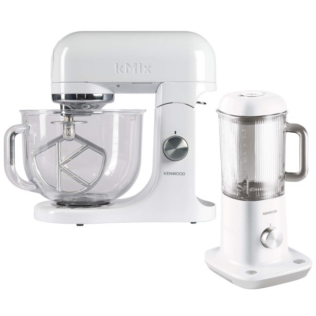 Kenwood KMix Kitchen Machine -  White With Free Blender 