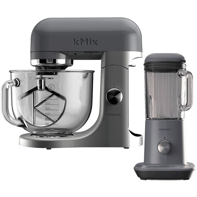 Kenwood KMix Kitchen Machine - Grey With Free Blender 
