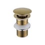 GRADE A1 - Brushed Brass Click Clack Unslotted Basin Waste - Arissa